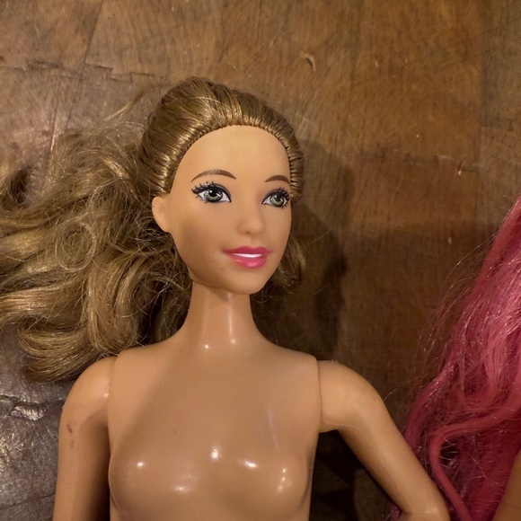 Mattel Fashion Barbie Dolls Lot Blonde Hair pink Hair Black Hair Naked Barbies - Picture 5 of 14